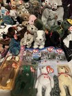 Huge Lot Of 65 Authentic Ty Beanie Babies  New