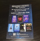 Beetlejuice National Tour Playbill  February 2023 - Detroit  Mi