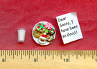 Dollhouse Miniature Cookies   Milk  For Santa Claus    38