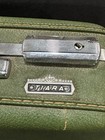 Vtg American Tourister Tiara Train Case Olive Green Hard Shell Retro Luggage Usa