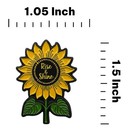 Sunflower Soft Enamel Lapel Pin     Floral Nature Brooch Accessory For Jackets    