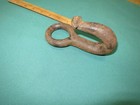 Vintage Antique Forged Rustic Primitive Farm Barn Large Hook
