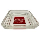 Vintage Coca-cola Glass Ashtray Mint With Original Red Box Enjoy Coke Retro Japa