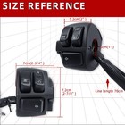 1  Handlebar Hand Grips   Switches Controls Housing For Harley Davidson Black 