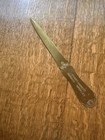 Vintage Advertising Brass Tone Letter Opener Real Estate Austin Tx 