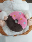 Amuse Japan Import Large Brown Hamster Plush Stuffed Animal Toy Holding Donut