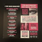 Hedwig Broadway Flyer Neil Patrick Harris Tony Voter Promo Oversized Rare Nyc