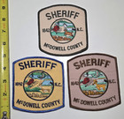 Lot Of 3 Mcdowell County Sheriff Nc Police Patches Marion North Carolina