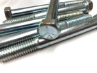 3 8 - 16 X 3-1 2   Hex Head Screws Bolts Grade 5 Zinc Coated 6 Pcs - New