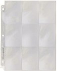 10 Ultra Pro 9-pocket Silver Card Pages Sheets Standard Size Binder Sports