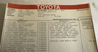 Vintage 1988 Toyota Camry 4-door Deluxe Window Sticker