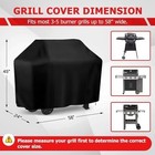 Bbq Gas Grill Cover Barbecue Waterproof Outdoor Heavy Duty Uv Protection 57 Inch