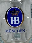 Hb Hofbrauhaus Munchen Dimpled Glass Beer Stein Mug 0 5l Tankard
