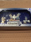 Disney 25th Anniversary Le 900 Pin Set Mickey Minnie Pluto Daisy New   Sealed