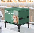 Naizea Heated Cat House For Outside Winter Insulated Cat Shelter With Heater Usb