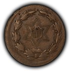 Civil War Token - Rare 1863 Washington Star With Shield - Luster - Sku-z6599