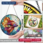 Goldfish Suncatcher Indoor Stained Glass Window Hanging - Outdoor Window Hanging