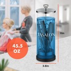 Tasalon Barber Jar  45 5 Oz  With Crystal Handle - Disinfectant For Large 