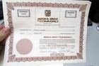 Stock Certificate Anchorage Alaska Bank Of Commerce 1983 For 22 Shares Expired 