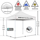 Eurmax Standard 10x10 Pop Up Canopy Tent Outdoor Canopy Folding Gazebo Canopy