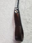 Black Browband With  Gems Crystal Leather For Horse Bridle  18 