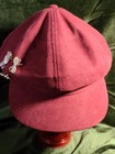 No Boundaries Burgundy Baker Boy Newsboy Hat Cap W  Gold Charms One Size