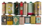 14 Vintage Us eu 1910s To 1940s Talc Tins In Good Condition