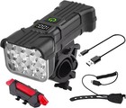 40000lm Rechargeable Led Mtb Bicycle Light Racing Bike Front Rear Headlight