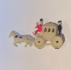 Vintage Rickshaw Celluloid Mini Horse Buggy Wagon Japan