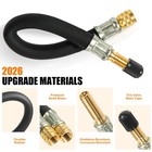 2pcs Valve Stem Extenders  Flexible Tire Extender And Black 