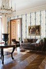 Wallpaper French Country Faux Wheat Grain Sacks With Blue Stripes 56 Sq Ft Bolt