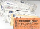 50 Different Canada Checks All With Revenue Stamps 1916-1950-reduced Price 