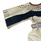 Crow Native American Wool Camp Dress Copper Buttons Parfleche Belt Antique 1890s