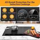 Kitchenraku Induction Cooktop Protector Mat 21 2x35 4 In  Stove Cooktop Cover