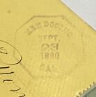 Octagonal Brown Fancy Cancel 1880 Mendocino  Ca Cover Sent To Waterbury Ct Bkstp