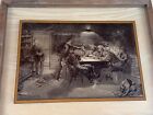 Vintage 1974 Frederic Remington Lucid Lines Photograph On Glass Cheating Poker