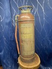Antique Guardene Fire Extinguisher Pyrene Co Newark Nj Brass And Copper Empty