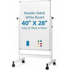 40x28  Rolling Mobile Dry Erase Board Magnetic Whiteboard Double Sided W  Stand