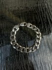 Sterling Silver Thick 8    Mens Curb Cuban Link Bracelet  925 Italy 52g Weight