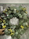 18   Spring Wreath Summer Wreath For Front Door With Green Eucalyptus Leaves    