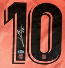 Lionel Messi Signed Barcelona Nike Soccer Jersey Bas E16589