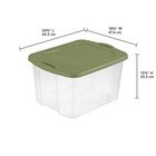 Sterilite Ez Carry 70 Quart Large Storage Bin  Clear Plastic Storage Container