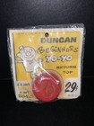 1950 s Vintage Duncan Yo-yo Red   Blue Wood Beginners  44 Nos 29 Cents Misp