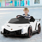 2 Seater Kids Ride On Car  12v 4wd Licensed Lamborghini Veneno Electric Vehicle 