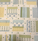 Pottery Barn Kids Crib Quilt  50 X 36 Pastel Colors Dots Euc