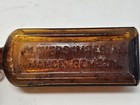 Antique Veterinary Medicine Bottle Glover s Imperial Mange Remedy - Amber - 7 5 
