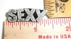 Sexy Pin Vintage Collectible Old Biker Chick- Lady Rider Vest Hat Pinback