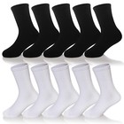 10 Pairs Kids Crew Socks - Boys   Girls Athletic Cotton School Uniform Sports So