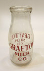 Old 1930 s Grafton Nd Milk Company North Dakota Antique 1 2 Pint Cream Bottle