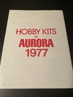 1977 Aurora Model Kit Hobby Catalog Original Monsters Of The Movies